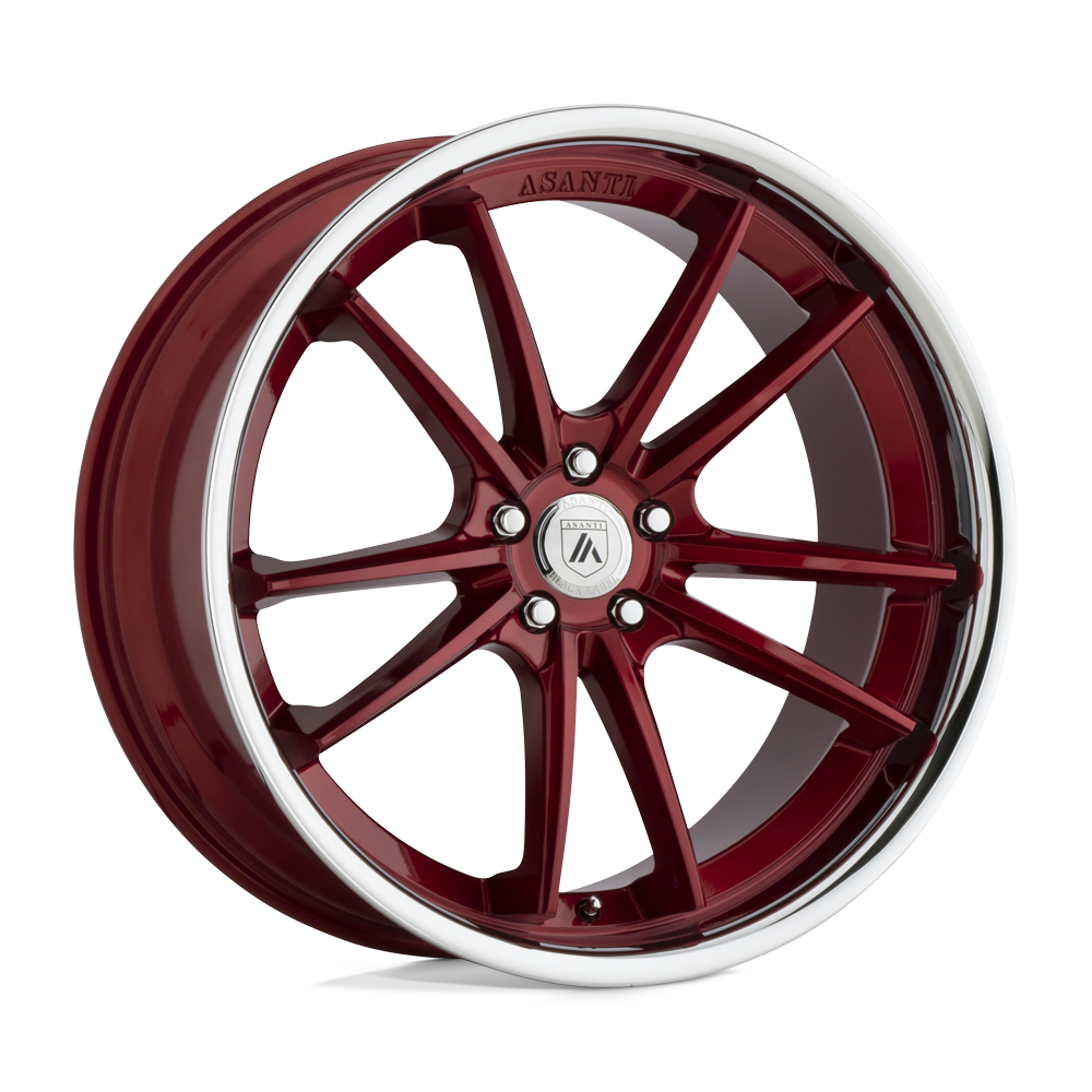 Asanti Black ABL-23 SIGMA 20X10.5 CANDY RED WITH CHROME LIP 5X115 - ABL23-20051520RD Asanti Black ABL-23 SIGMA 20X10.5 CANDY RED WITH CHROME LIP 5X115 - ABL23-20051520RD