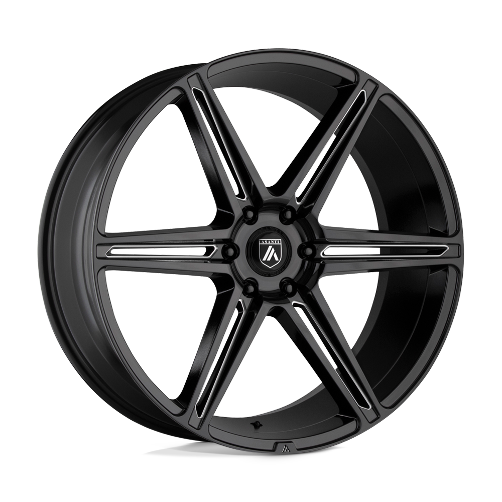Asanti Black ABL-25 ALPHA 6 24X10 GLOSS BLACK MILLED 6X135 - ABL25-24106330BK Asanti Black ABL-25 ALPHA 6 24X10 GLOSS BLACK MILLED 6X135 - ABL25-24106330BK
