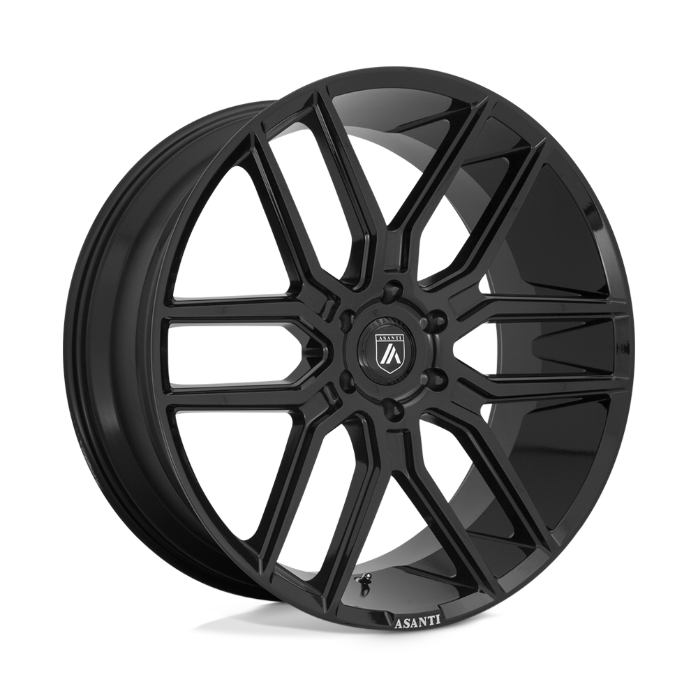 Asanti Black ABL-28 BARON 24X10 GLOSS BLACK 6X5.5 - ABL28-24106230BK Asanti Black ABL-28 BARON 24X10 GLOSS BLACK 6X5.5 - ABL28-24106230BK