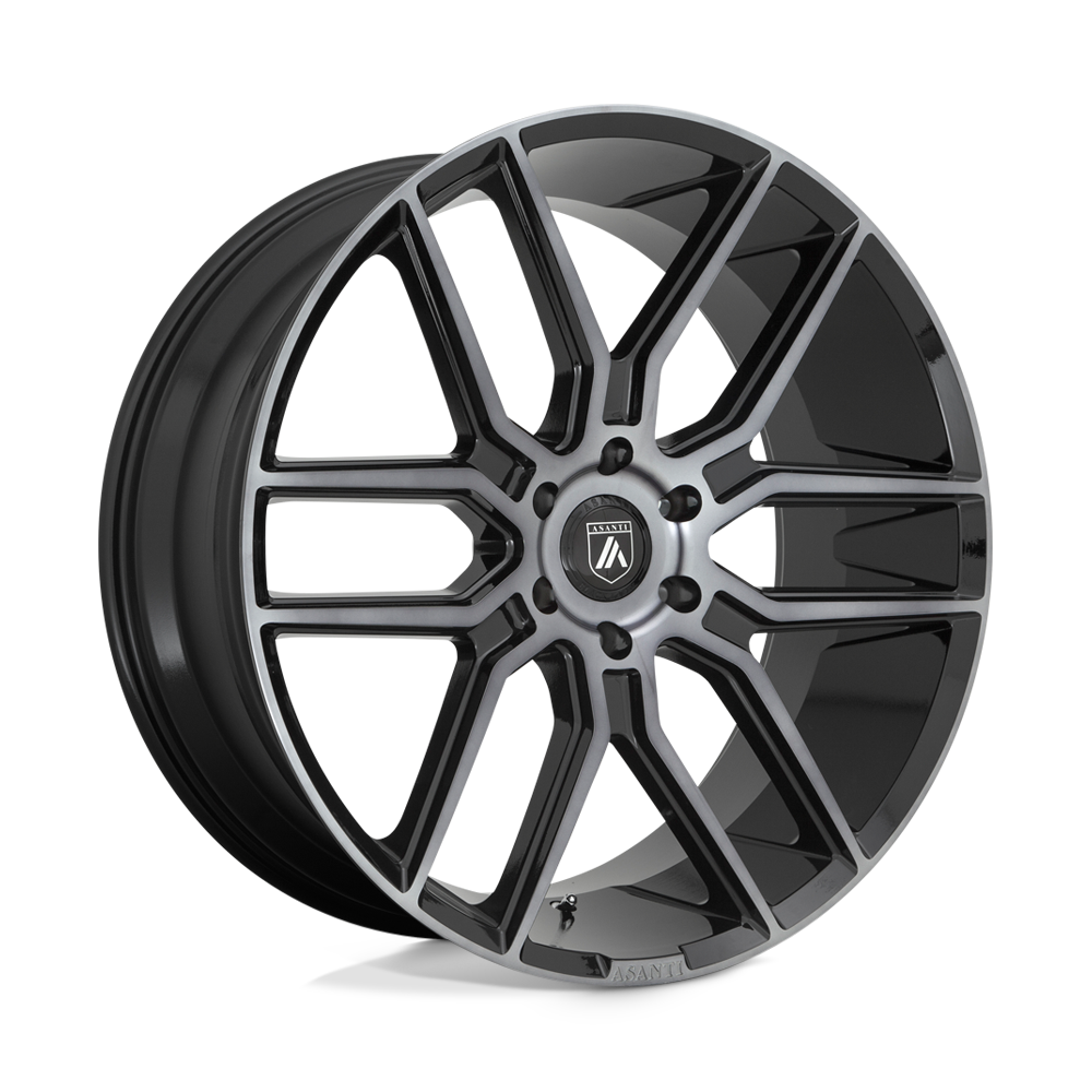 Asanti Black ABL-28 BARON 24X10 GLOSS BLACK WITH GRAY TINT 6X5.5 - ABL28-24106230GY Asanti Black ABL-28 BARON 24X10 GLOSS BLACK WITH GRAY TINT 6X5.5 - ABL28-24106230GY