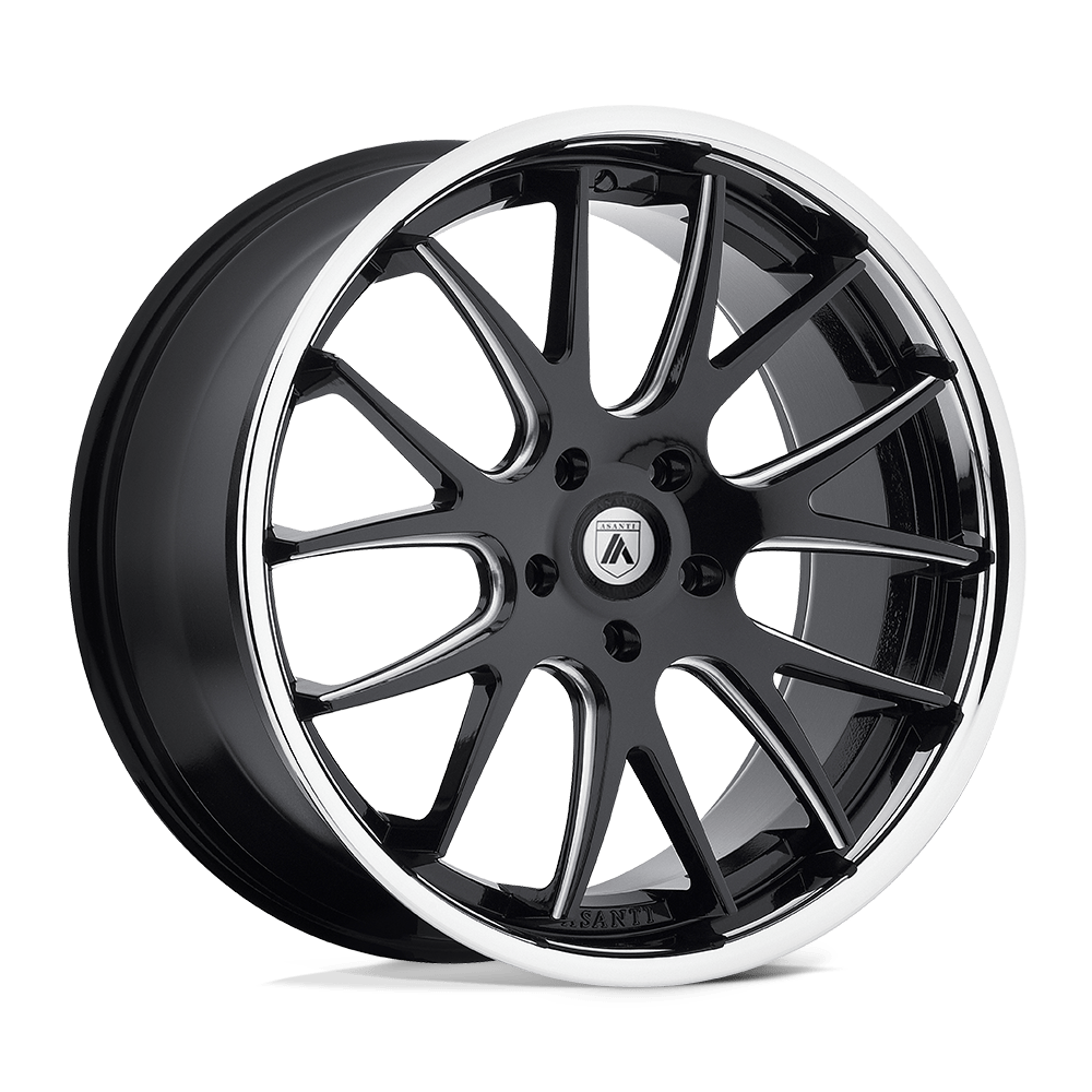 Asanti Black ABL-3 CASTOR 20X10 MATTE BLACK MILLED SS LIP BLANK - ABL3-20100015BM Asanti Black ABL-3 CASTOR 20X10 MATTE BLACK MILLED SS LIP BLANK - ABL3-20100015BM