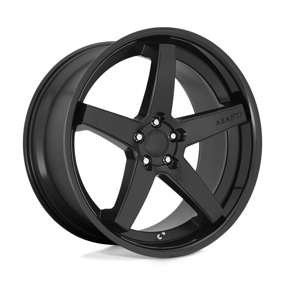 Asanti Black ABL31 REGAL 22X10.5 SATIN BLACK GLOSS BLACK LIP 5X4.5 - ABL31-22051235SB