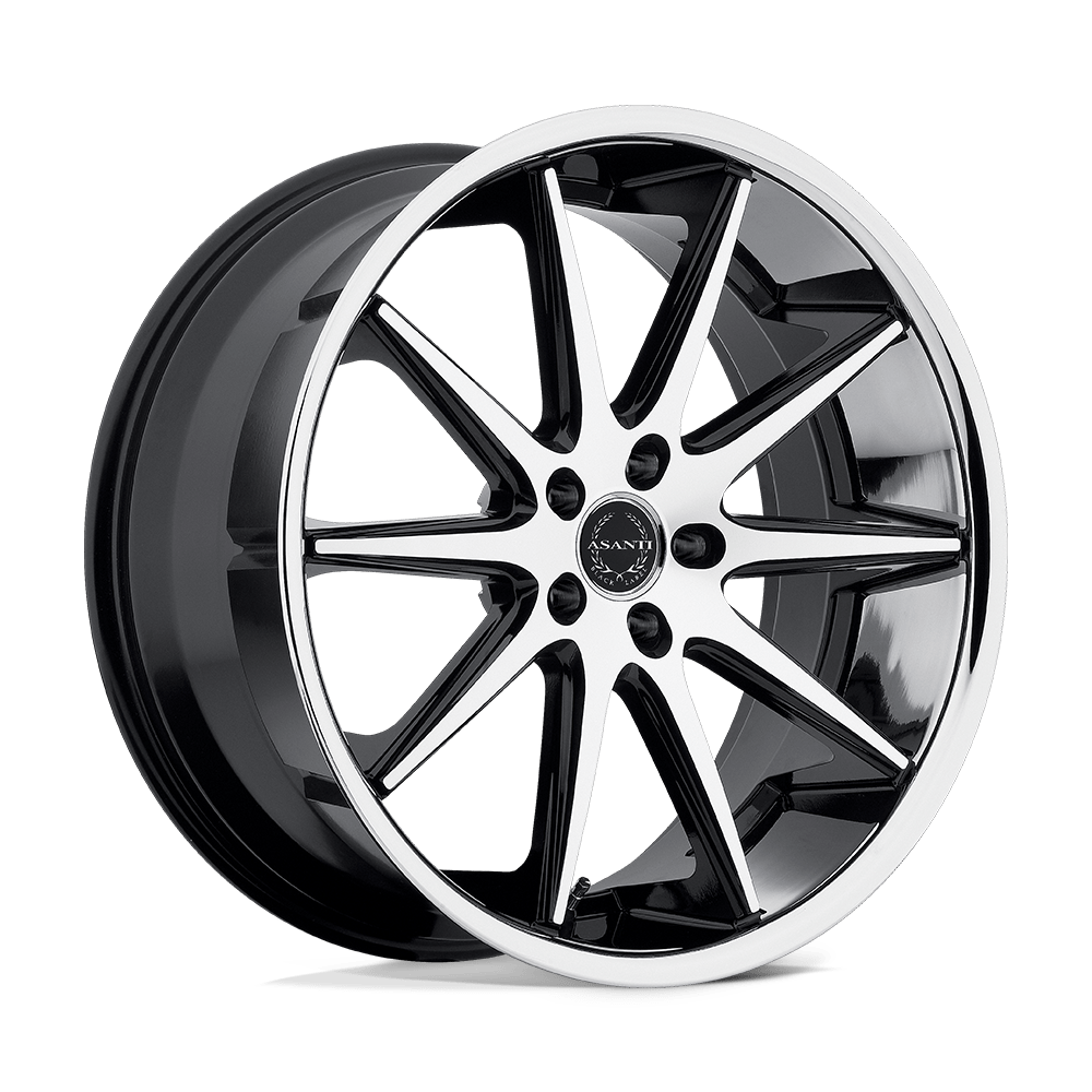 Asanti Black ABL-4 CAPELLA 22X10 MACHINED FACE SS LIP 5X115 - ABL4-22101520MS Asanti Black ABL-4 CAPELLA 22X10 MACHINED FACE SS LIP 5X115 - ABL4-22101520MS