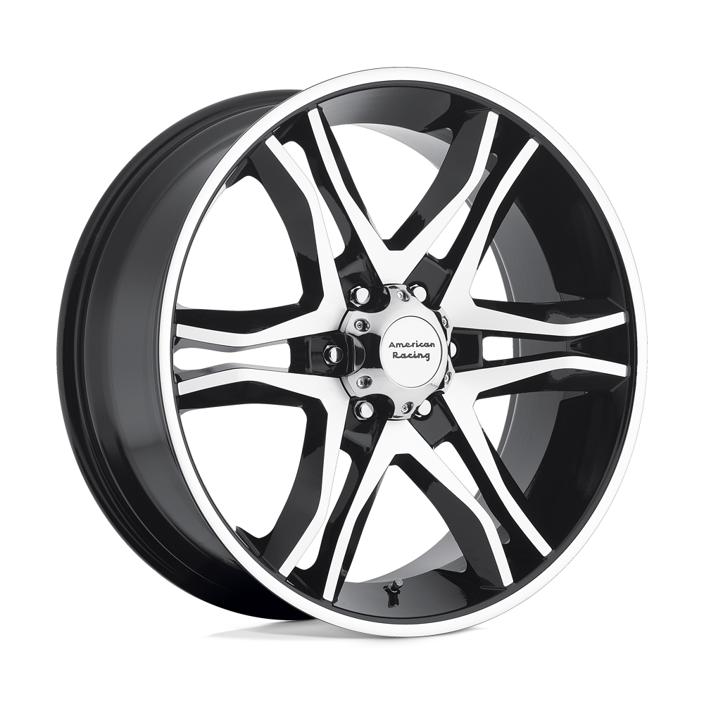 American Racing AR893 MAINLINE 16X8 GLOSS BLACK MACHINED 5X5.0 - AR89368050300