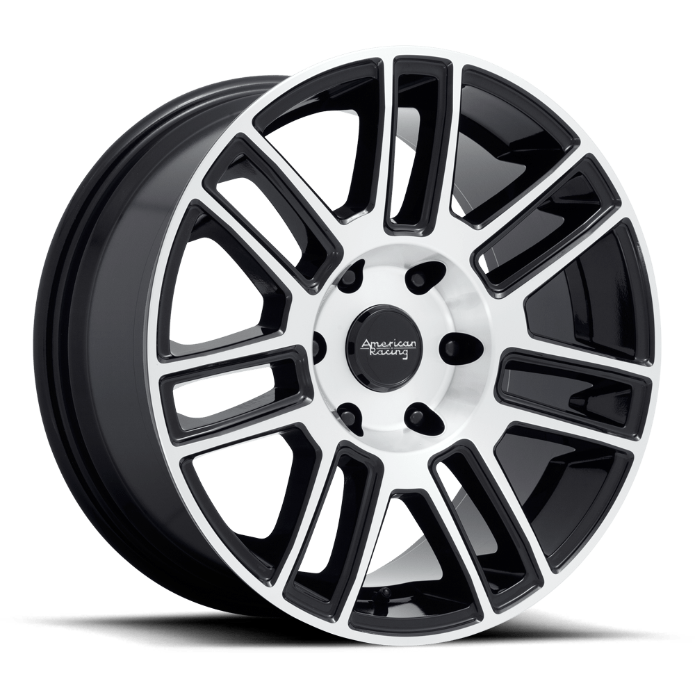 American Racing AR915 17X8.5 GLOSS BLACK MACHINED 6X120 - AR91578577515