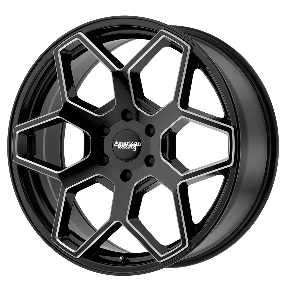 American Racing AR916 22X9 GLOSS BLACK MILLED 6X5.5 - AR91622968315 American Racing AR916 22X9 GLOSS BLACK MILLED 6X5.5 - AR91622968315