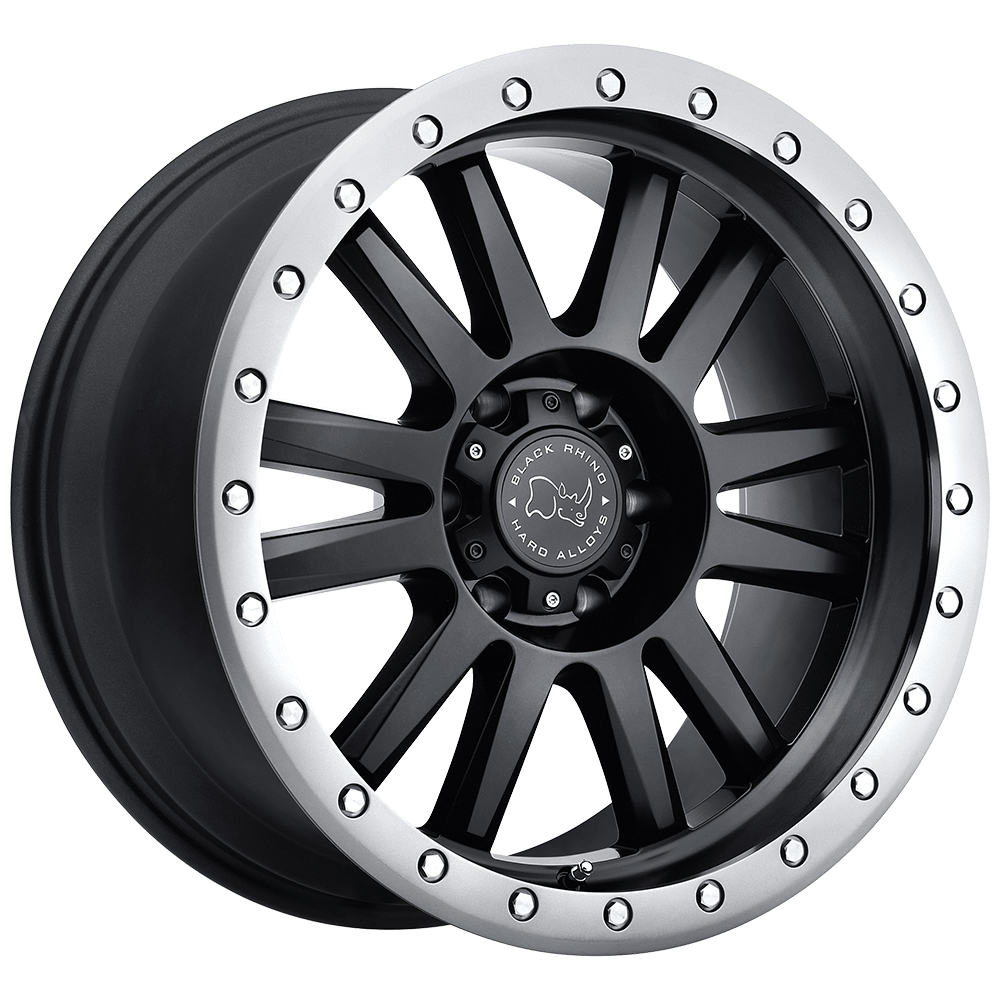 Black Rhino TANAY 20X9 MATTE BLACK W/ MATTE GRAPHITE LIP 6X5.5 - 2090TNY126140G12