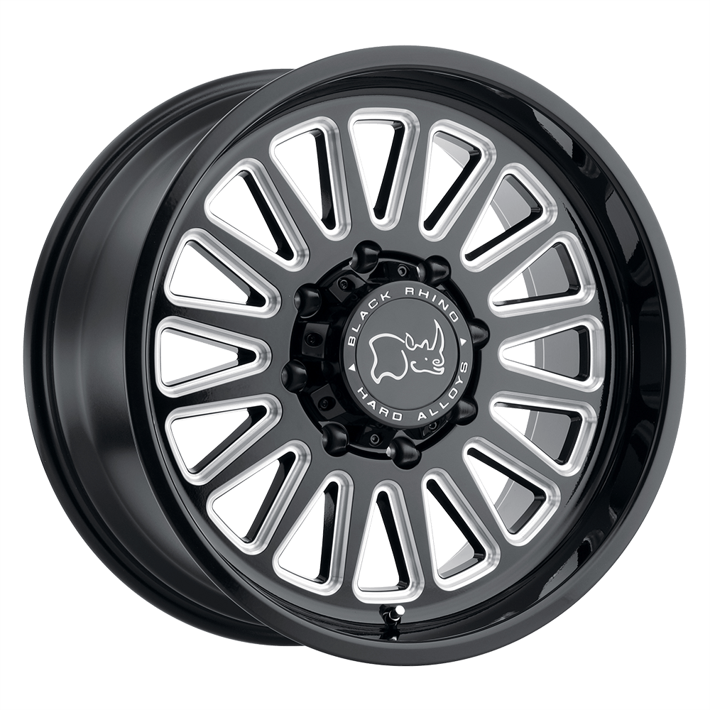 Black Rhino OCALA 20X9.5 GLOSS BLACK W/ MILLED SPOKES 8X170 - 2095CAL128170B25 Black Rhino OCALA 20X9.5 GLOSS BLACK W/ MILLED SPOKES 8X170 - 2095CAL128170B25