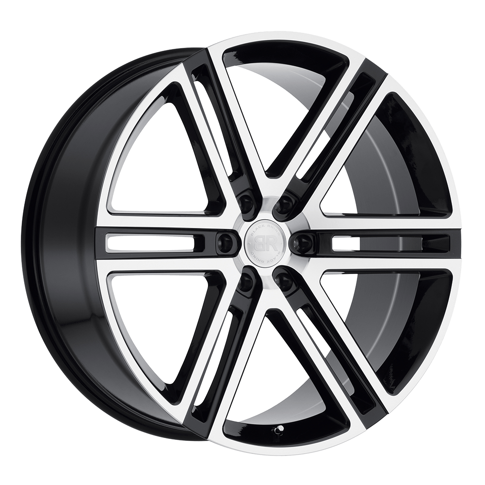 Black Rhino TIMBVATI 20X9.5 GLOSS BLACK W/ MIRROR CUT FACE 6X135 - 2095TBV306135B87