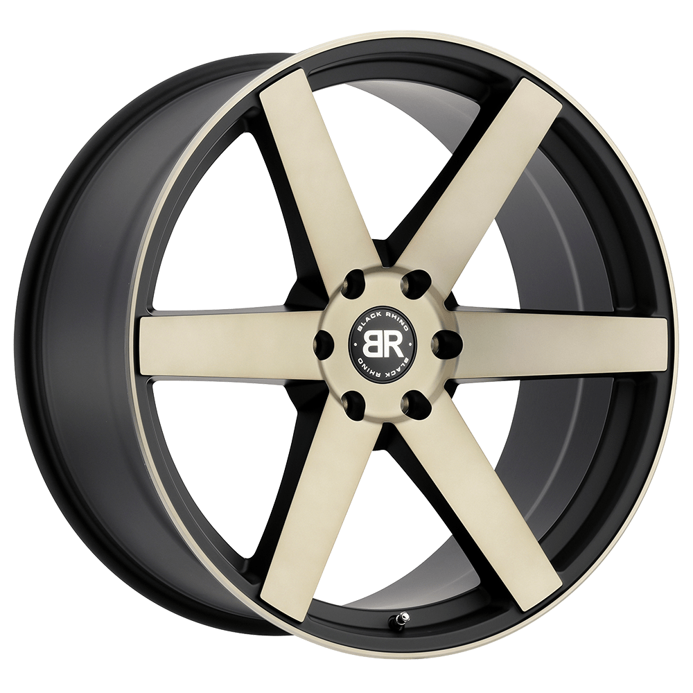 Black Rhino KAROO 22X10 MATTE BLACK W/ MACHINED FACE & DARK MATTE TINT 6X5.5 - 2210KAR206140F12