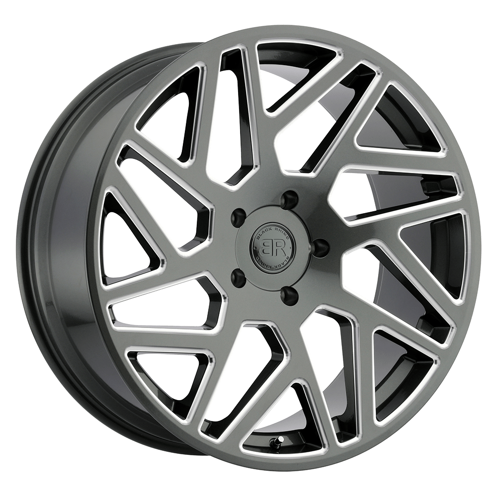 Black Rhino CYCLONE 24X10 GLOSS TITANIUM W/ MILLED SPOKES 6X5.5 - 2410CYC256140G12 Black Rhino CYCLONE 24X10 GLOSS TITANIUM W/ MILLED SPOKES 6X5.5 - 2410CYC256140G12