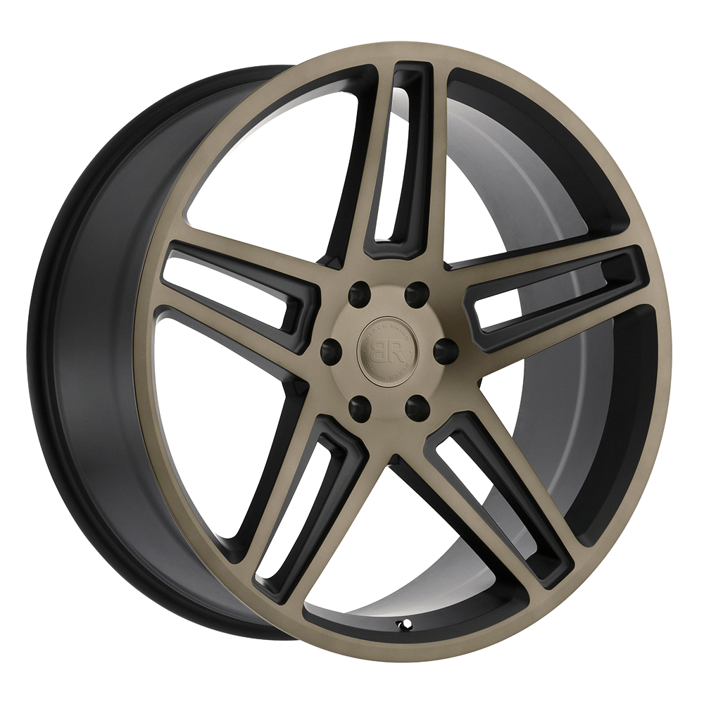Black Rhino SAFARI 24X10 MATTE BLACK W/ MACHINED FACE & DARK MATTE TINT 5X5.5 - 2410SAF255140F78