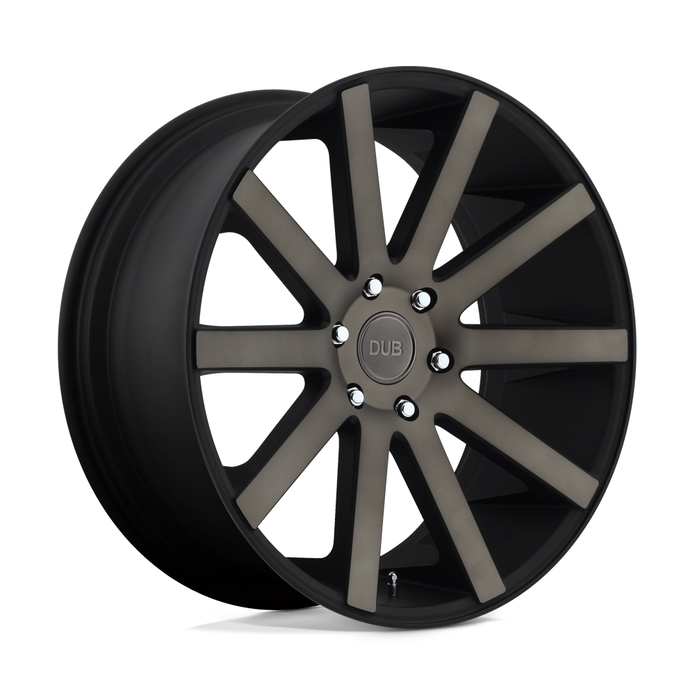 DUB 1PC S121 SHOT CALLA 22X9.5 MATTE BLACK DOUBLE DARK TINT 6X5.5 - S121229584+20