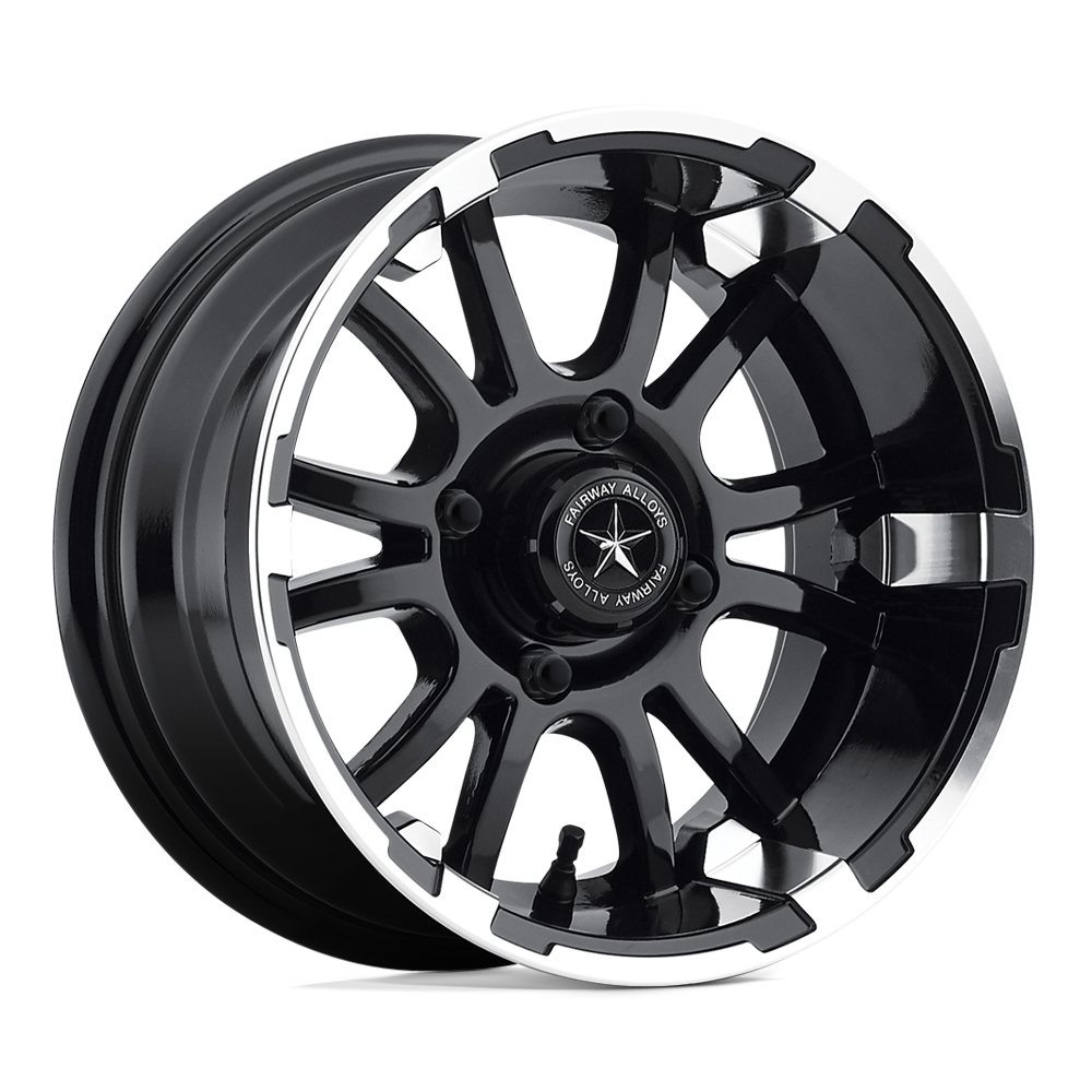Fairway Alloys FA132 SIXER 12X6 MACHINED MATTE BLACK 4X4.0 - FA-132-M Fairway Alloys FA132 SIXER 12X6 MACHINED MATTE BLACK 4X4.0 - FA-132-M