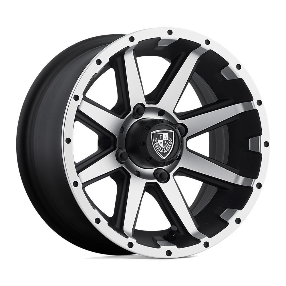 Fairway Alloys FA135 REBEL 12X6 MACHINED MATTE BLACK 4X4.0 - FA-135-M Fairway Alloys FA135 REBEL 12X6 MACHINED MATTE BLACK 4X4.0 - FA-135-M