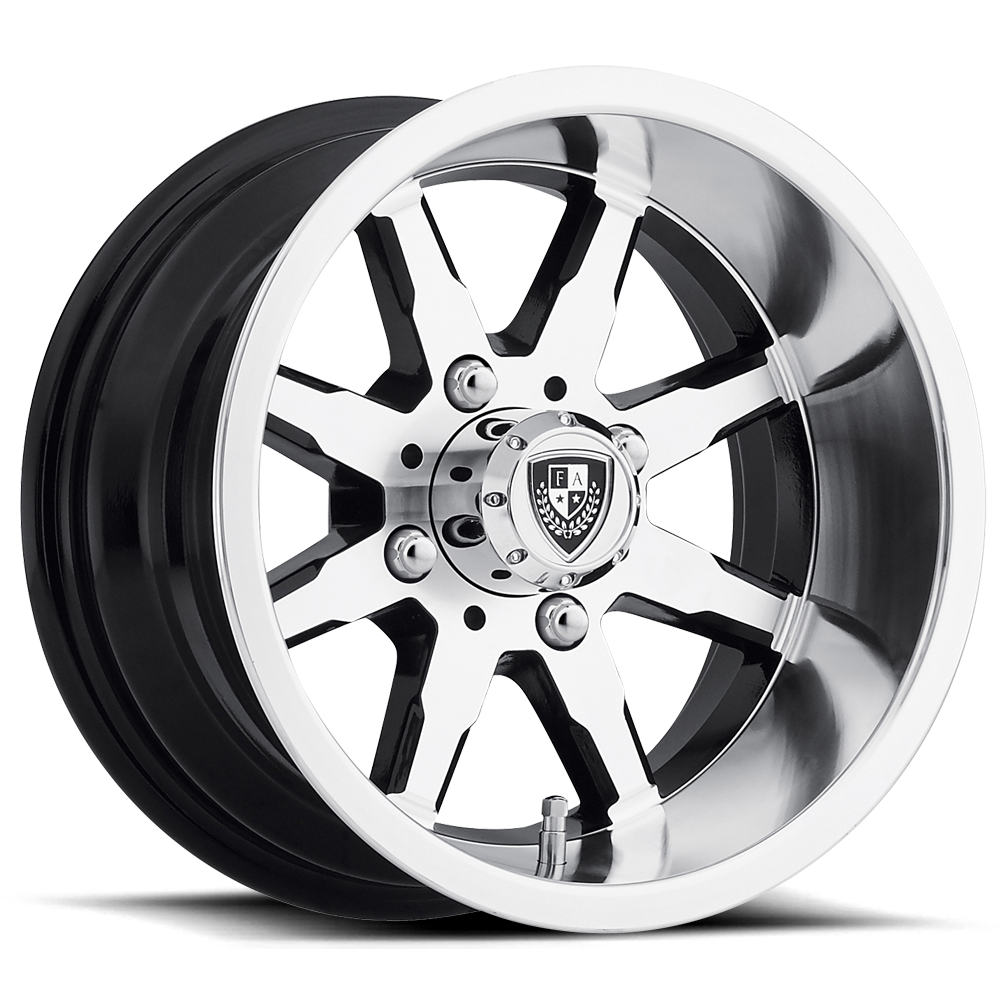 Fairway Alloys FA142 SHIFT 12X6 MACHINED GLOSS BLACK 4X4.0 - FA-142-M Fairway Alloys FA142 SHIFT 12X6 MACHINED GLOSS BLACK 4X4.0 - FA-142-M