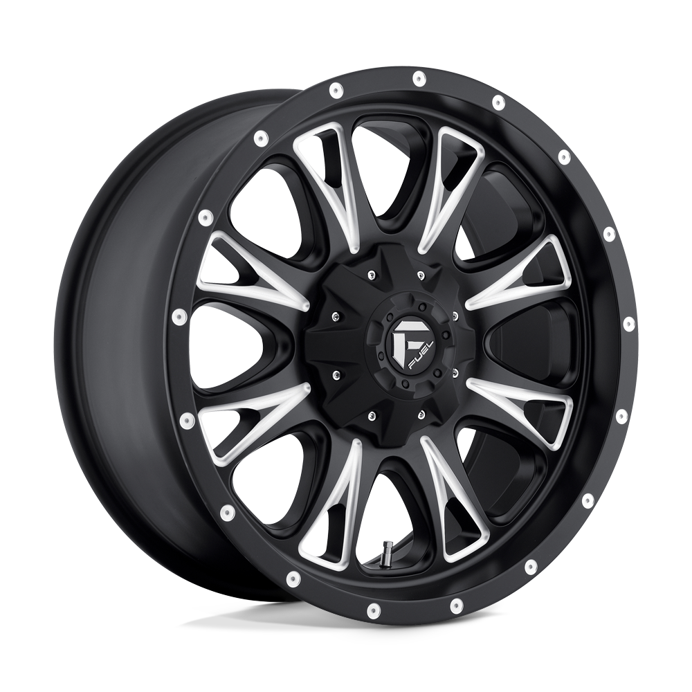 Fuel 1PC D513 THROTTLE 20X9 MATTE BLACK MILLED 6X135/5.5 - D51320909855