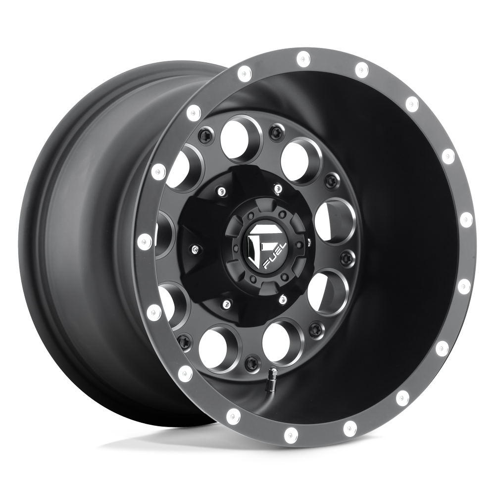 Fuel 1PC D525 REVOLVER 15X10 MATTE BLACK MILLED 6X5.5 - D52515008337 Fuel 1PC D525 REVOLVER 15X10 MATTE BLACK MILLED 6X5.5 - D52515008337