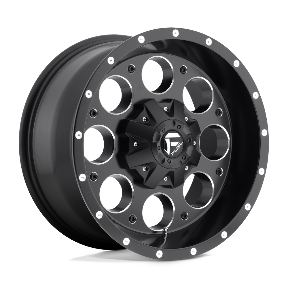 Fuel 1PC D525 REVOLVER 17X9 MATTE BLACK MILLED 6X135/5.5 - D52517909850