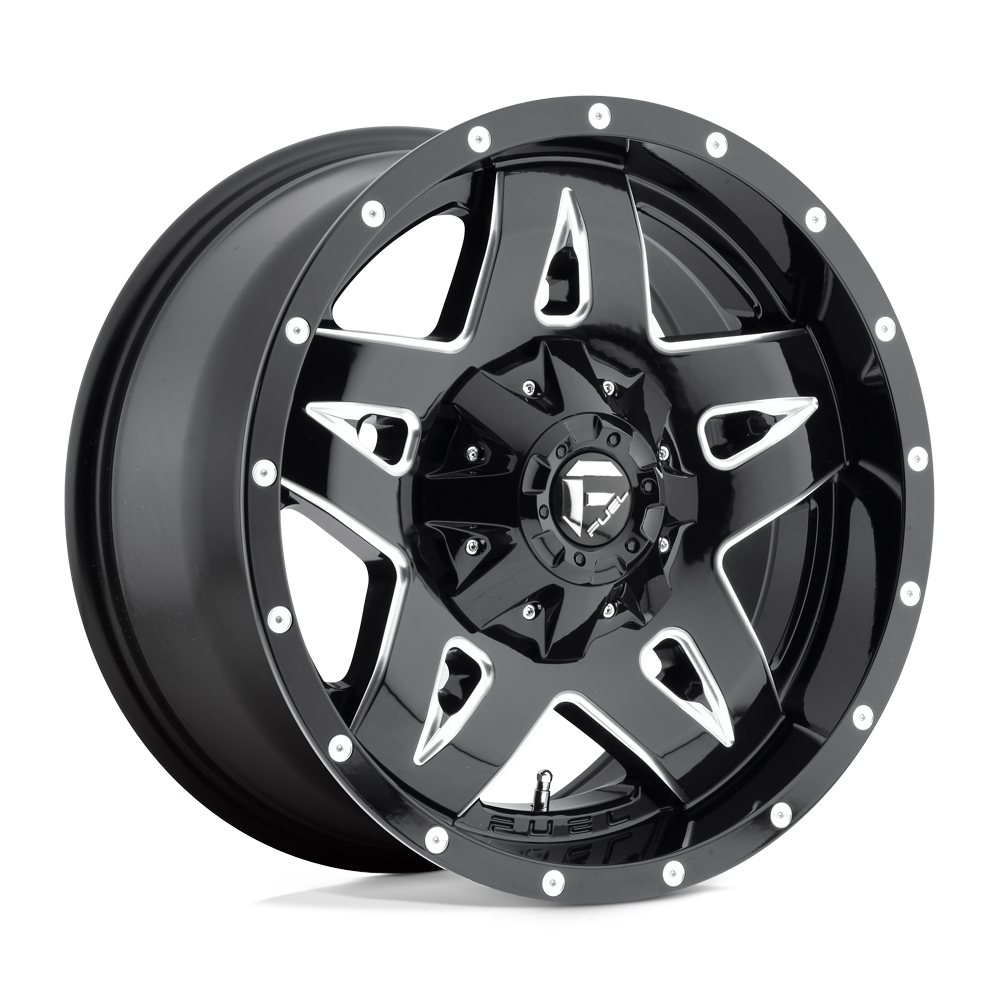 Fuel 1PC D554 FULL BLOWN 18X9 GLOSS BLACK MILLED 6X135/5.5 - D55418909855
