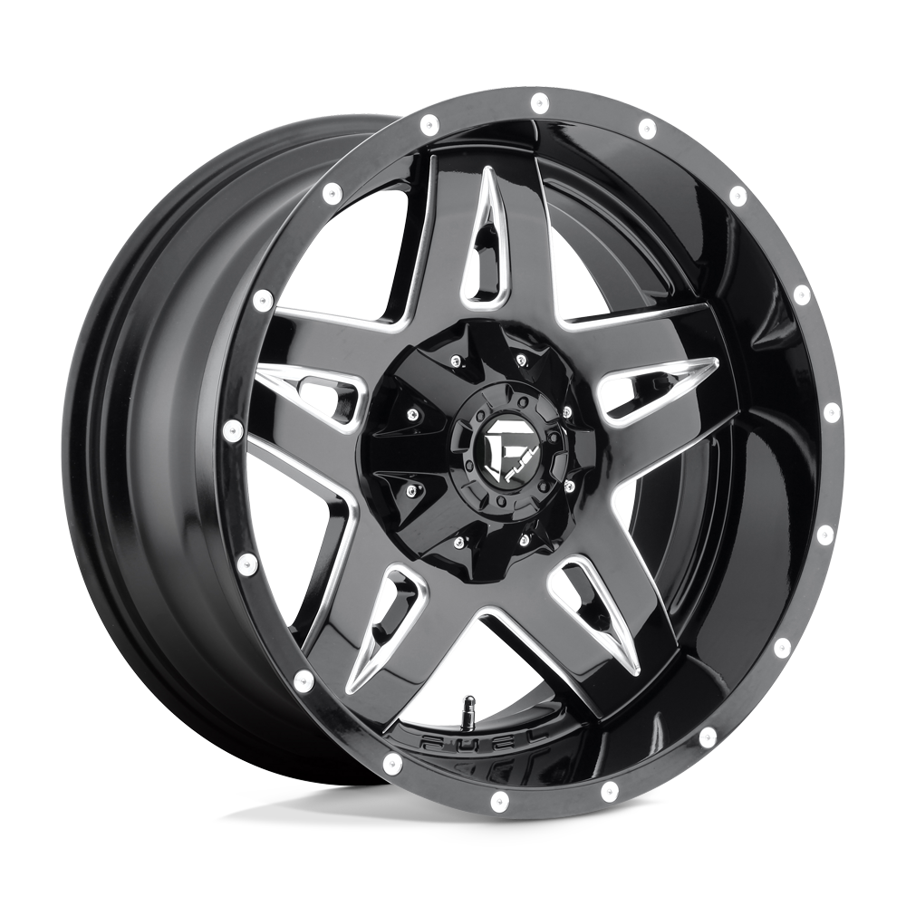 Fuel 1PC D554 FULL BLOWN 20X10 GLOSS BLACK MILLED 6X135/5.5 - D55420009850