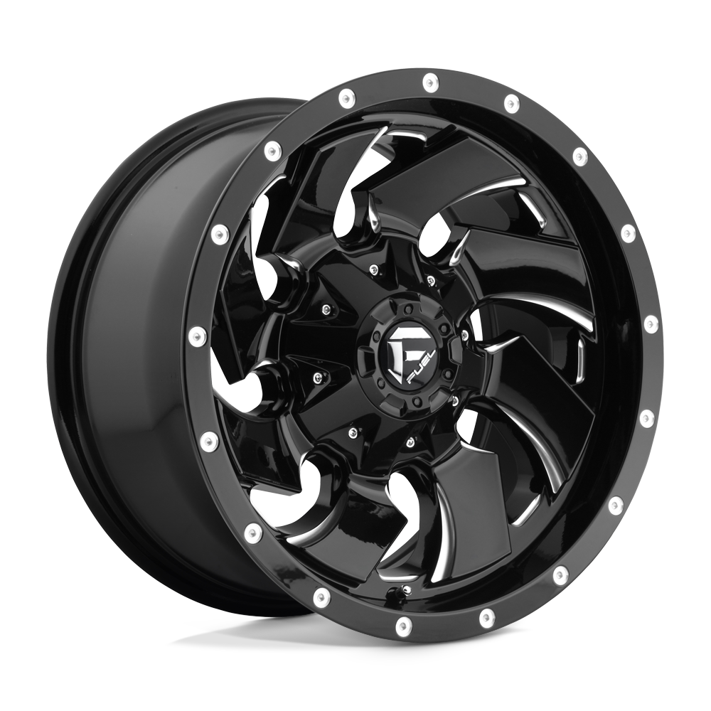 Fuel 1PC D574 CLEAVER 17X9 GLOSS BLACK MILLED 6X135/5.5 - D57417909845