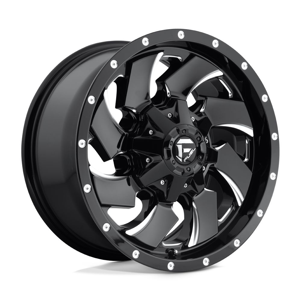 Fuel 1PC D574 CLEAVER 18X9 GLOSS BLACK MILLED 6X135/5.5 - D57418909857