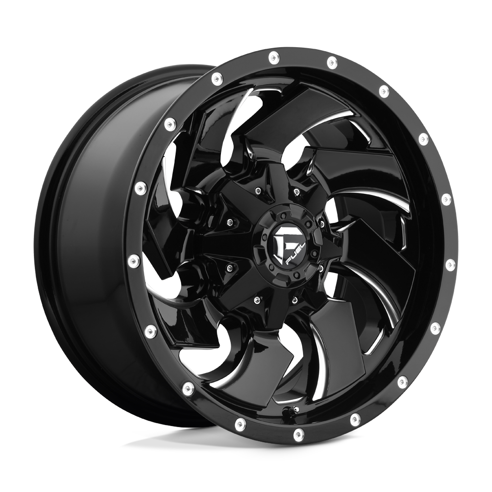 Fuel 1PC D574 CLEAVER 20X8.25 GLOSS BLACK MILLED 8X200 - D57420829235