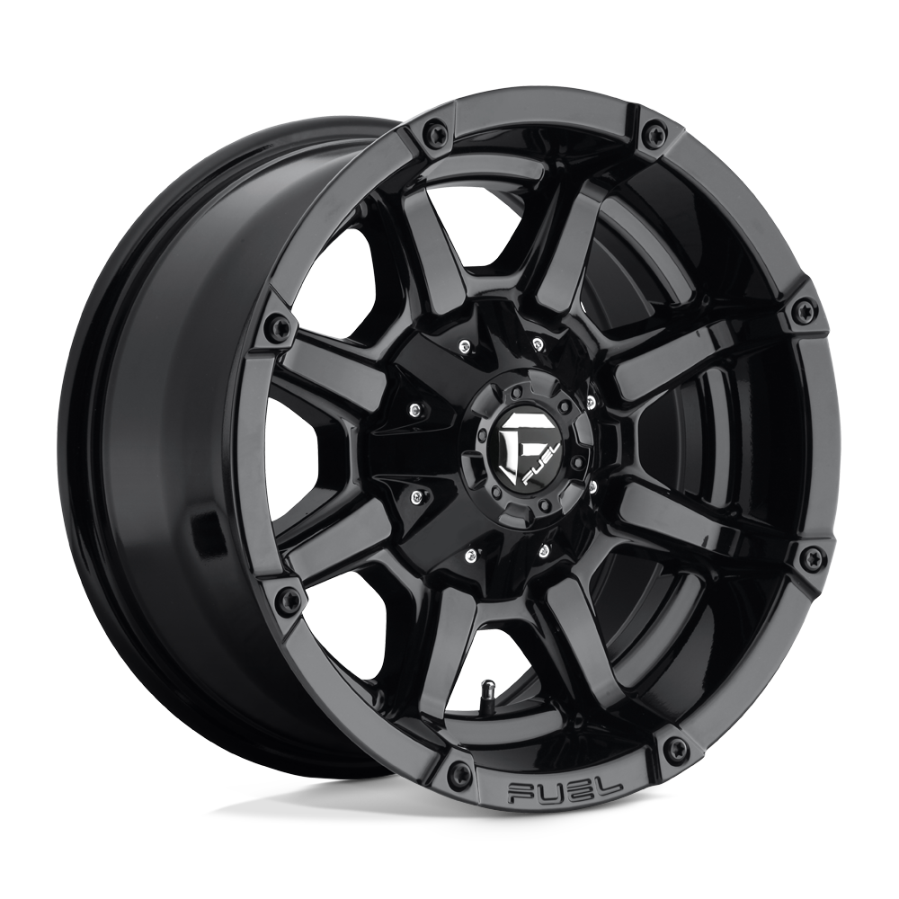 Fuel 1PC D575 COUPLER 17X9 GLOSS BLACK 6X135/5.5 - D57517909845