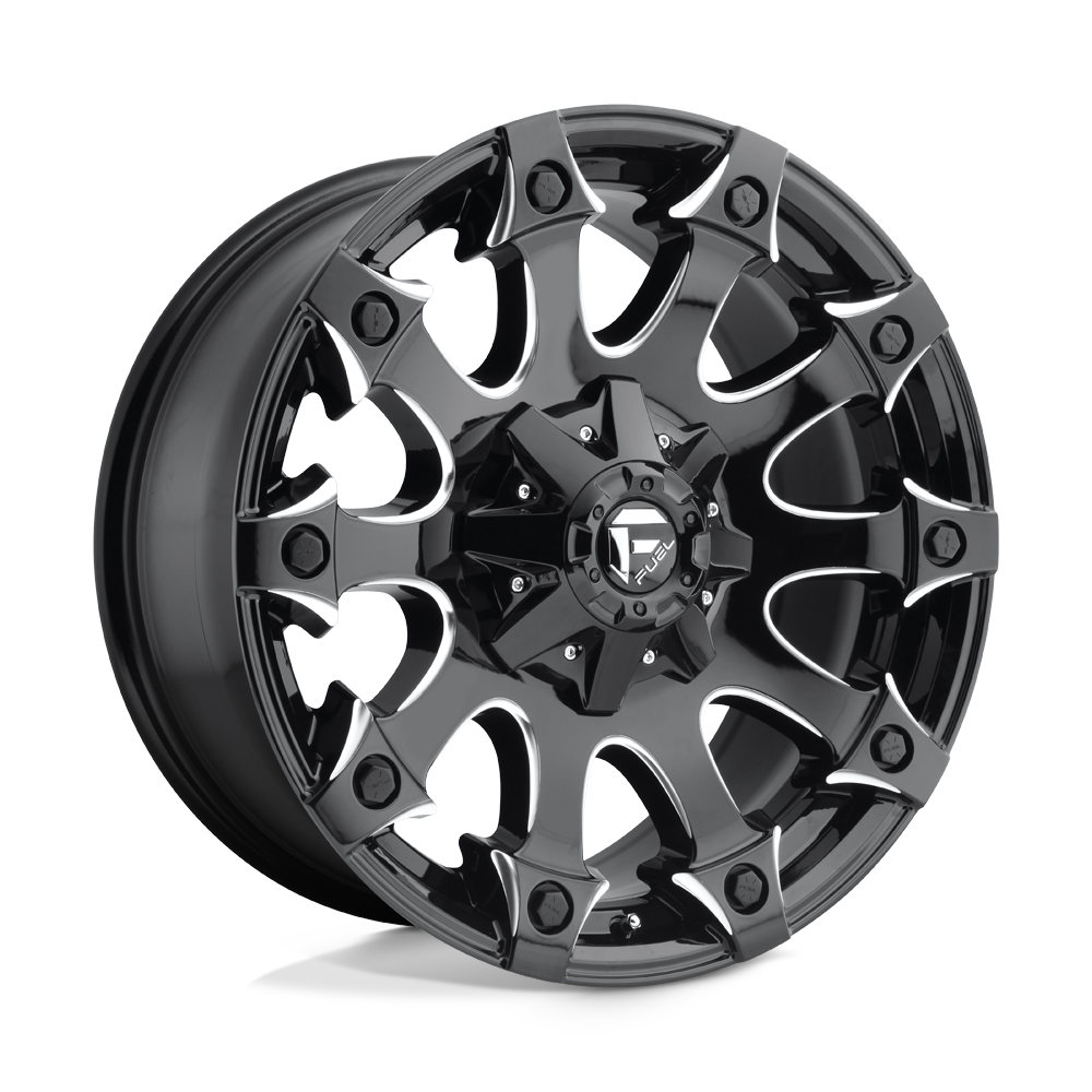 Fuel 1PC D578 BATTLE AXE 17X9 GLOSS BLACK MILLED 6X135/5.5 - D57817909850