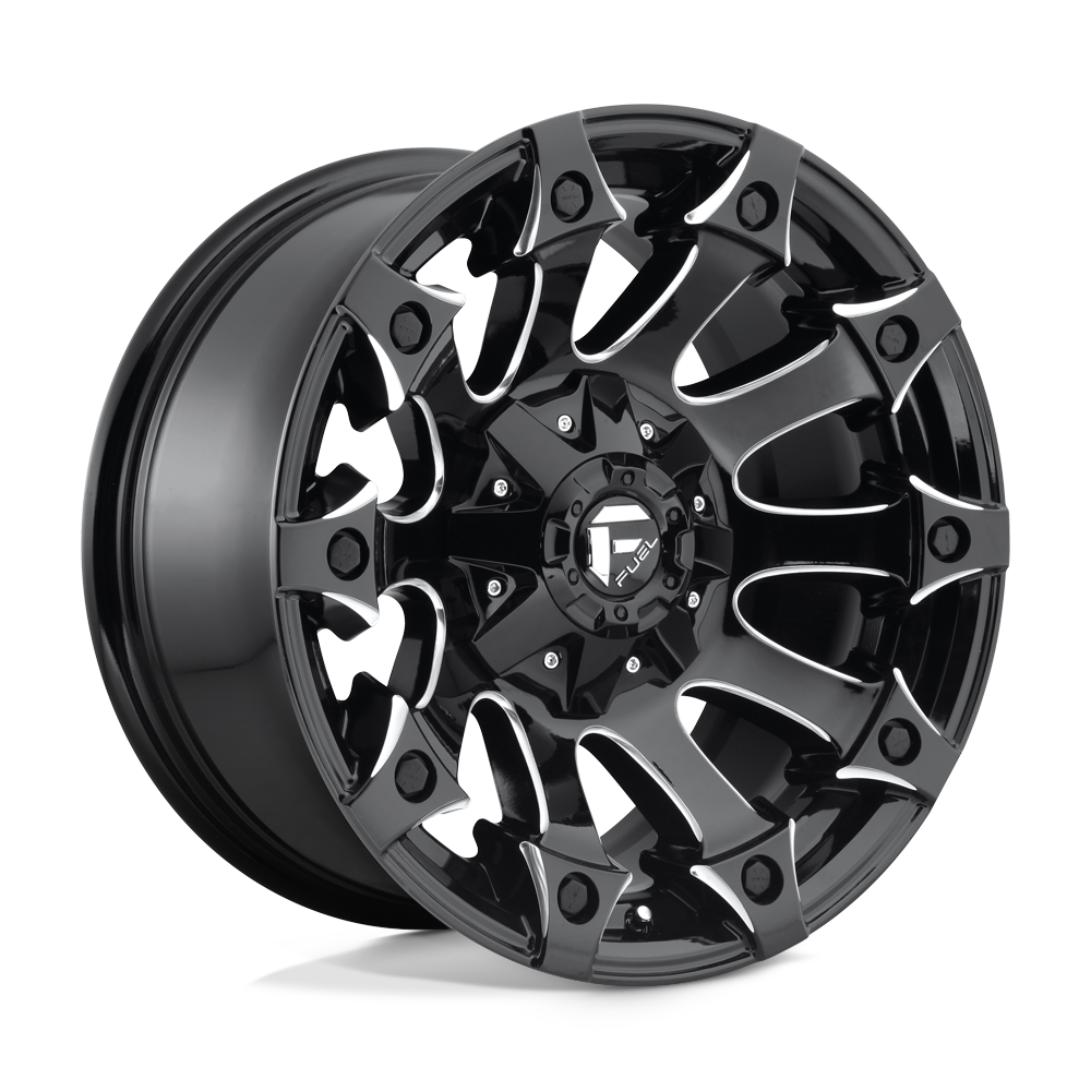 Fuel 1PC D578 BATTLE AXE 18X9 GLOSS BLACK MILLED 5X4.5/5.0 - D57818902645