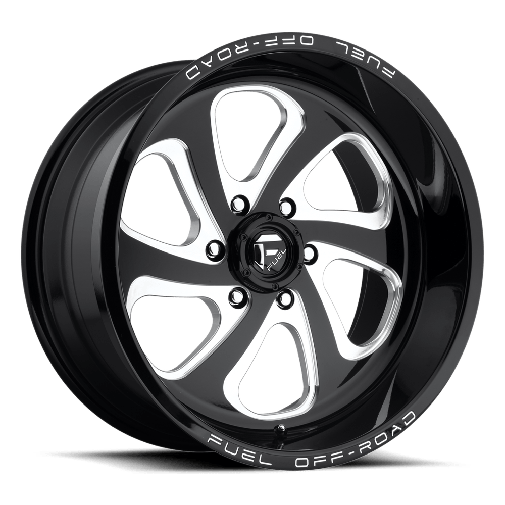 Fuel 1PC D587 FLOW 20X9 GLOSS BLACK MILLED 8X170 - D58720901757