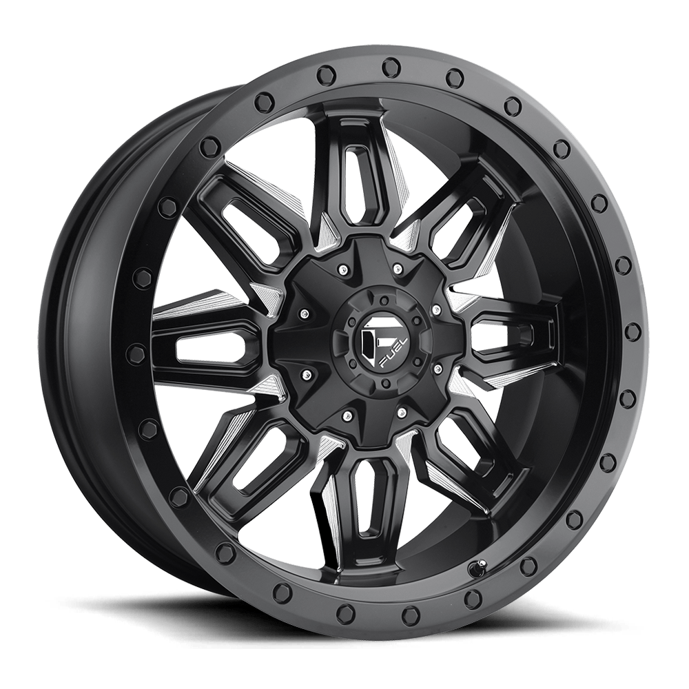 Fuel 1PC D591 NEUTRON 20X9 MATTE BLACK MILLED 5X5.5/150 - D59120907057