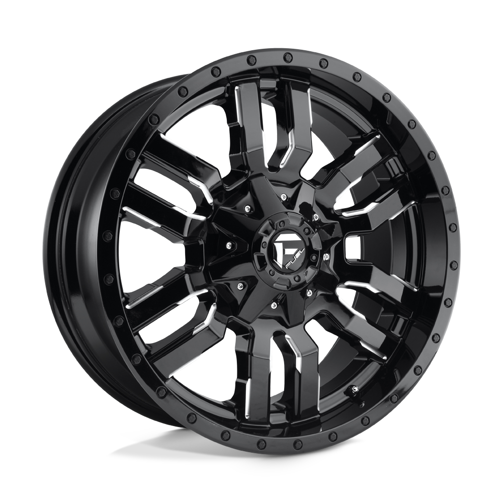 Fuel 1PC D595 SLEDGE 20X10 GLOSS BLACK MILLED 5X4.5/5.0 - D59520002647 Fuel 1PC D595 SLEDGE 20X10 GLOSS BLACK MILLED 5X4.5/5.0 - D59520002647