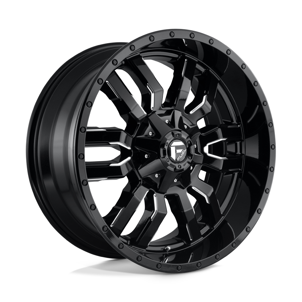 Fuel 1PC D595 SLEDGE 22X10 GLOSS BLACK MILLED 8X180 - D59522001857