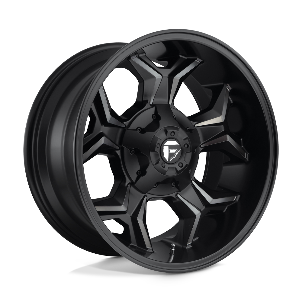 Fuel 1PC D605 AVENGER 20X10 MATTE BLACK DOUBLE DARK TINT 8X6.5 - D60520008247
