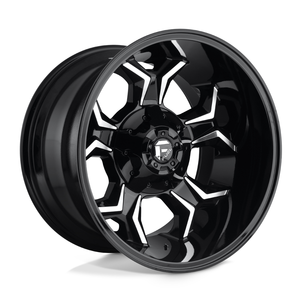 Fuel 1PC D606 AVENGER 20X12 GLOSS BLACK MILLED 8X170 - D60620201747