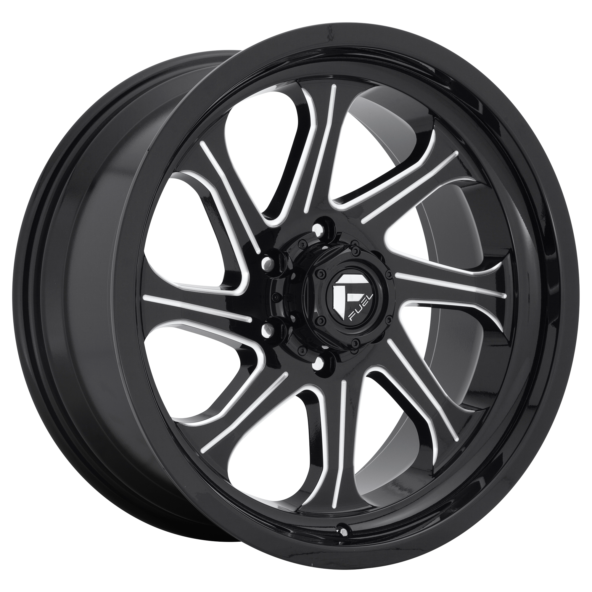 Fuel 1PC D676 SEEKER 20X10 GLOSS BLACK MILLED 8X180 - D67620001847