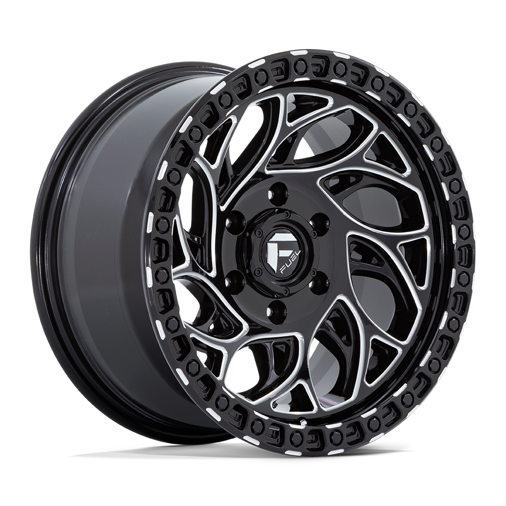 Fuel 1PC D840 RUNNER OR 15X8 GLOSS BLACK MILLED 6X5.5 - D84015808337