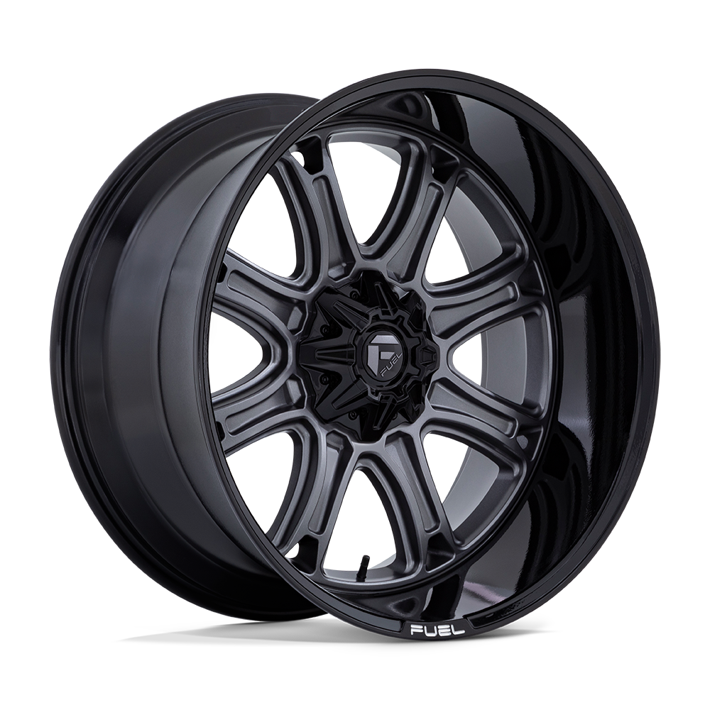 Fuel 1PC DARKSTAR 22X10 MATTE GUNMETAL WITH BLACK LIP 8X180 - FC853AB22108818N Fuel 1PC DARKSTAR 22X10 MATTE GUNMETAL WITH BLACK LIP 8X180 - FC853AB22108818N