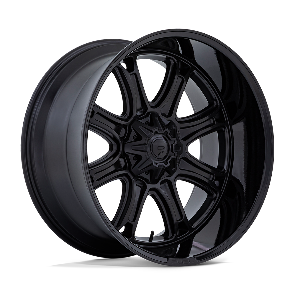Fuel 1PC DARKSTAR 22X10 MATTE BLACK WITH GLOSS BLACK LIP 5X4.5/5 - FC853MB22101418N Fuel 1PC DARKSTAR 22X10 MATTE BLACK WITH GLOSS BLACK LIP 5X4.5/5 - FC853MB22101418N