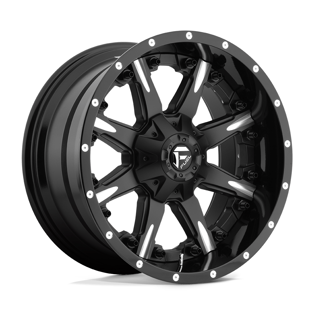 Fuel 2PC D251 NUTZ 20X10 MATTE BLACK MILLED 8X6.5 - D25120008247 Fuel 2PC D251 NUTZ 20X10 MATTE BLACK MILLED 8X6.5 - D25120008247