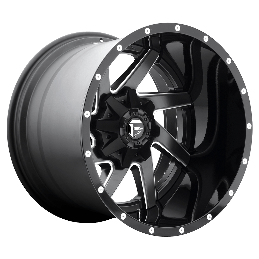 Fuel 2PC D265 RENEGADE 22X12 MATTE BLACK MILLED 8X170 - D26522201747 Fuel 2PC D265 RENEGADE 22X12 MATTE BLACK MILLED 8X170 - D26522201747