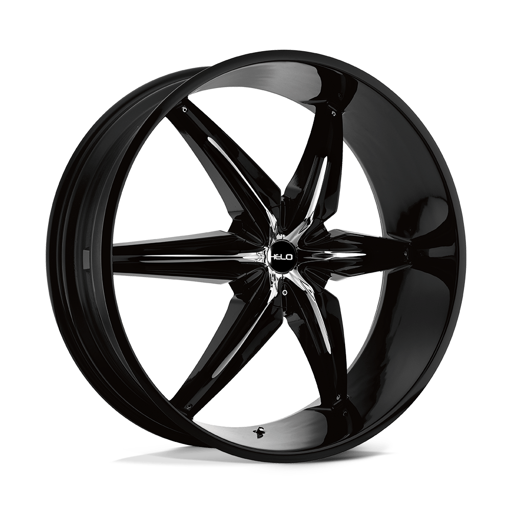 Helo HE866 24X9.5 GLOSS BLACK WITH REMOVABLE CHROME ACCENTS 6X135/5.5 - HE86624967310 Helo HE866 24X9.5 GLOSS BLACK WITH REMOVABLE CHROME ACCENTS 6X135/5.5 - HE86624967310