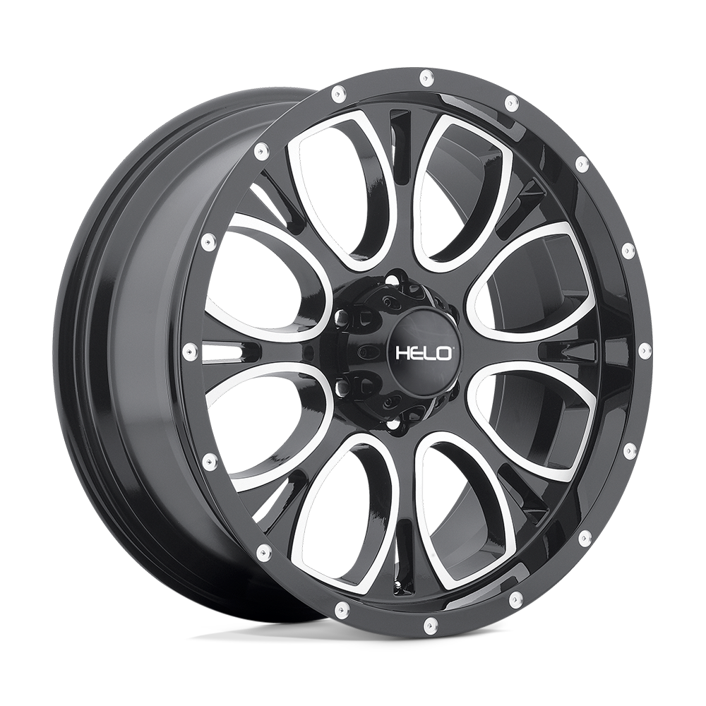 Helo HE879 20X9 GLOSS BLACK MACHINED 5X5.5 - HE87929055318