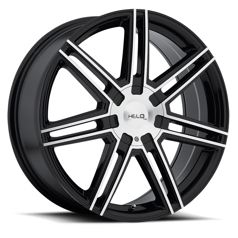 Helo HE884 20X8 GLOSS BLACK WITH MACHINED FACE 5X4.5/120 - HE88428017345 Helo HE884 20X8 GLOSS BLACK WITH MACHINED FACE 5X4.5/120 - HE88428017345