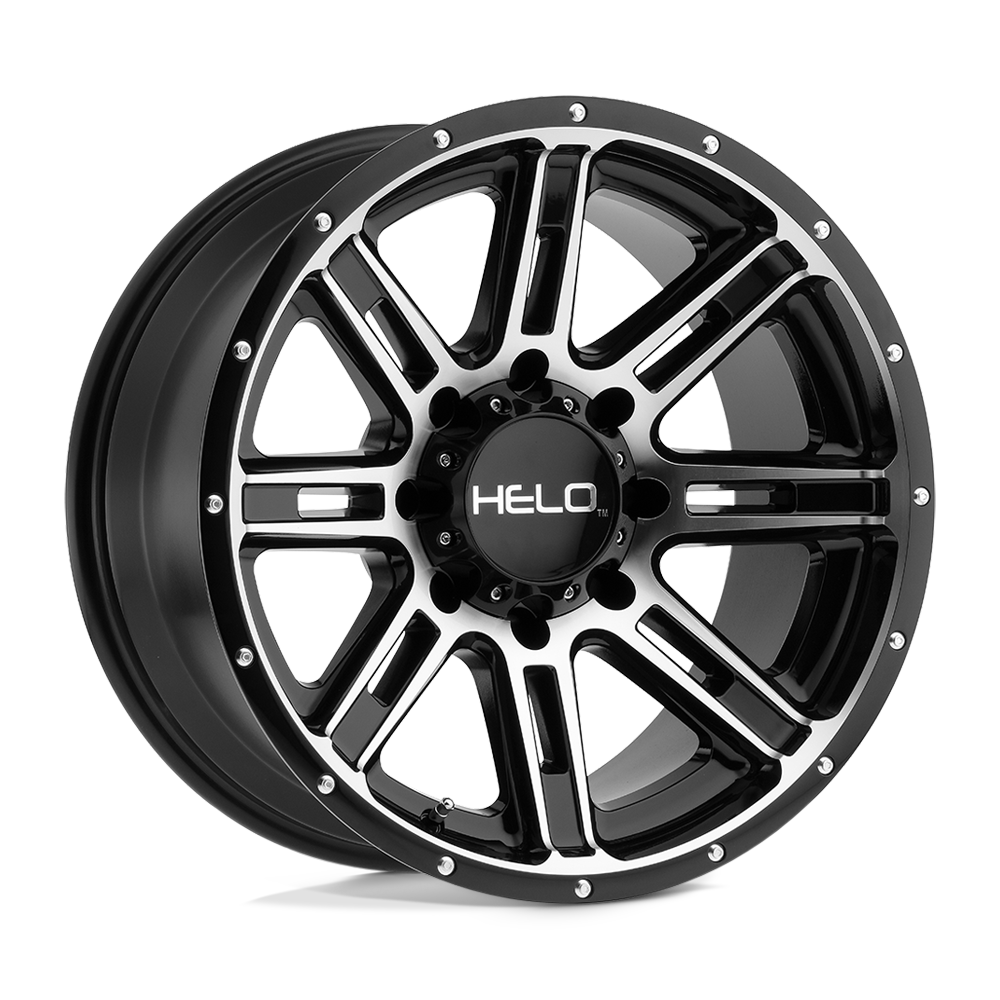 Helo HE900 20X9 GLOSS BLACK MACHINED 6X120 - HE90029077500