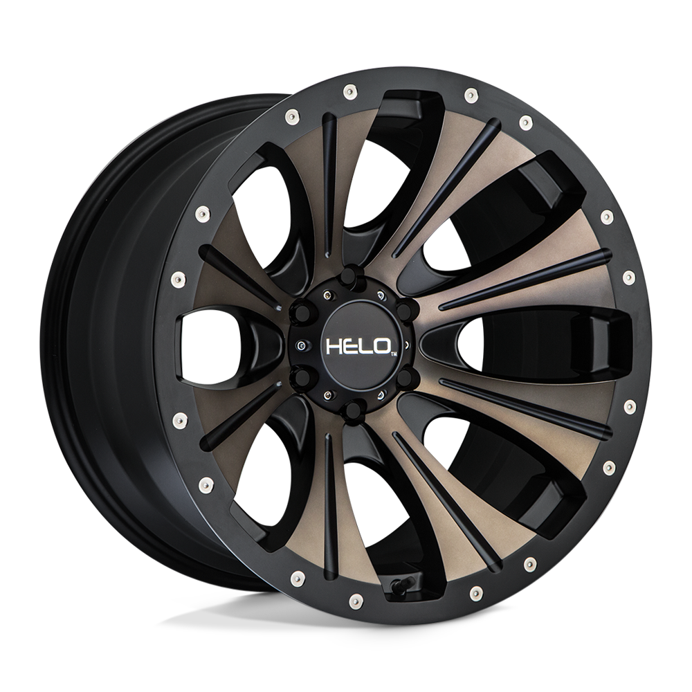 Helo HE901 20X9 SATIN BLACK DARK TINT 8X6.5 - HE90129080912N