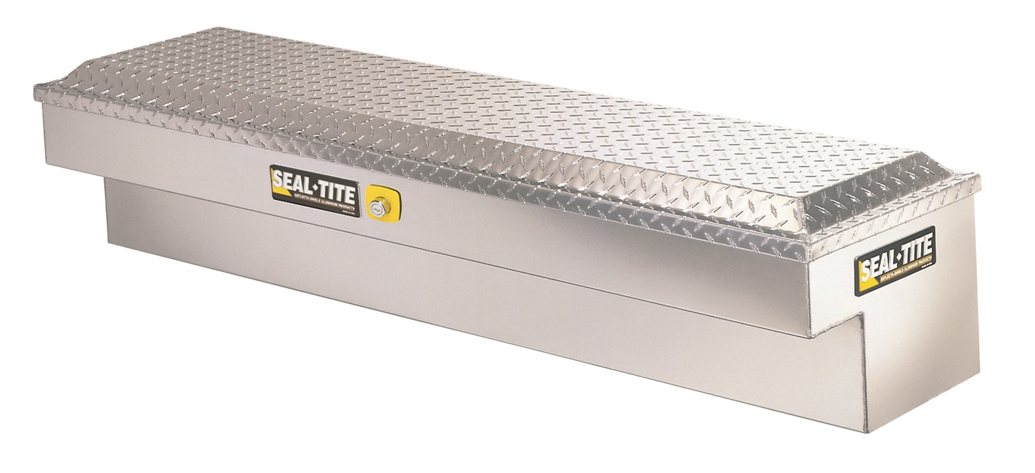 Lund 07400 Seal-Tite Side Storage Box, Over 87.75-Inch, Brite Aluminum-07400