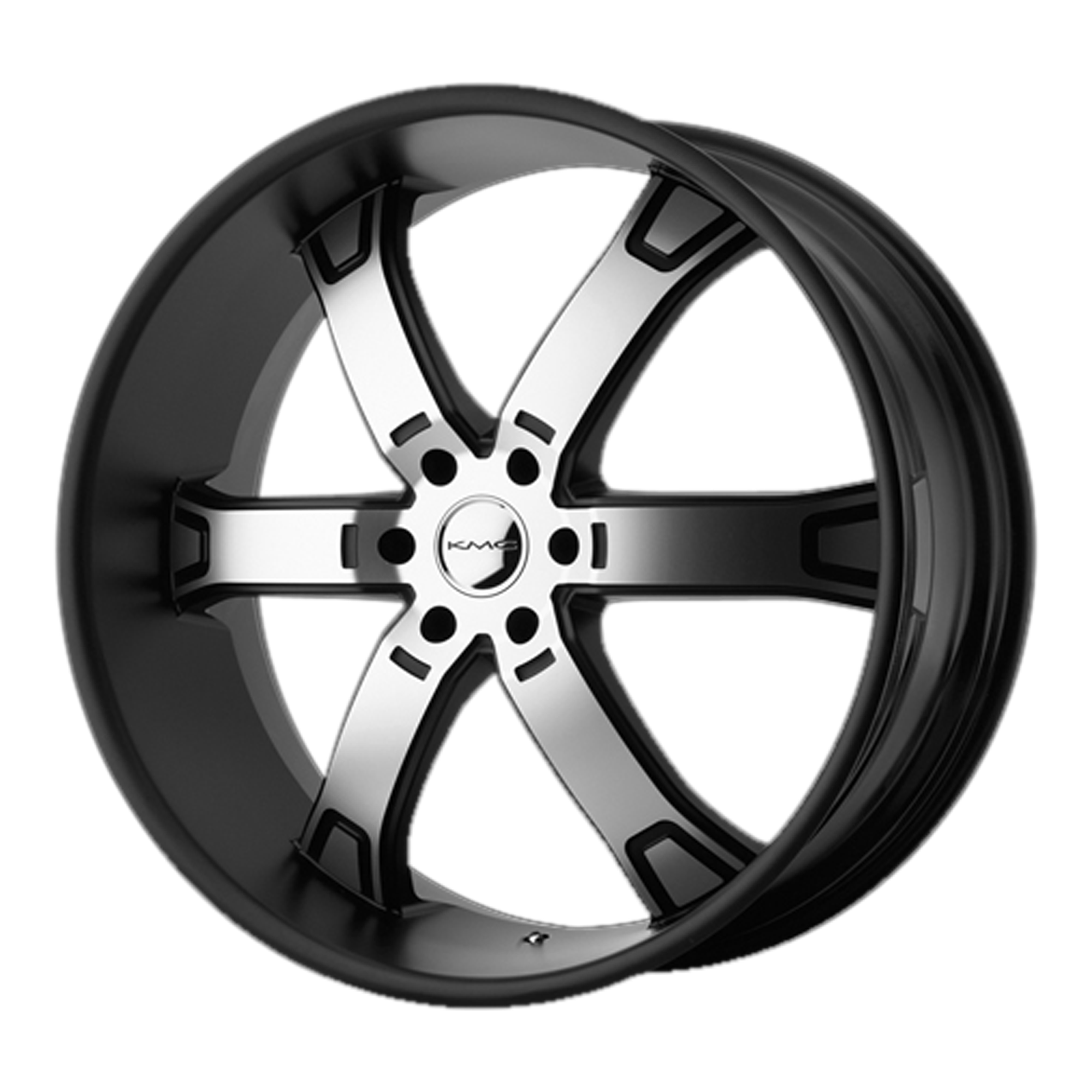 KMC KM671 BRODIE 20X9 MATTE BLACK MACHINED 6X135 - KM67129063530